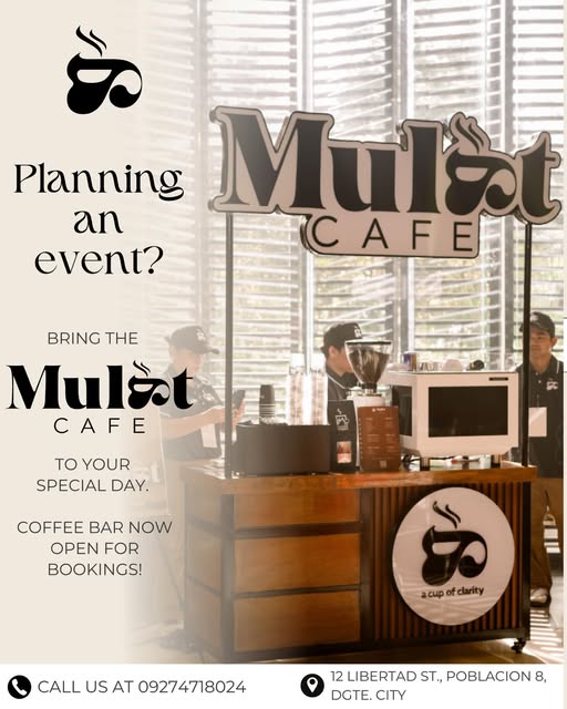 Mulat Cafe pop-up coffee bar at a community event